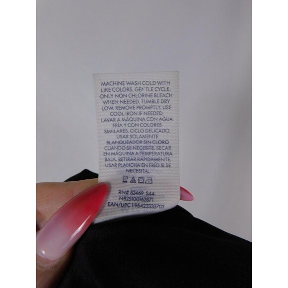 No Boundaries Medium Black Puff Sleeve Mini Dress Ruffle Hem Boho Witch - Picture 13 of 13